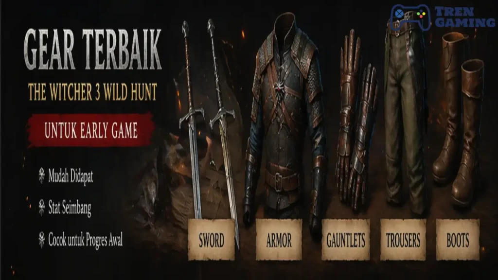 Berbagai Pilihan Gear Terbaik The Witcher 3 Wild Hunt untuk Early Game
