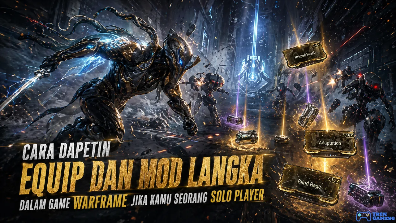 Cara Dapetin Equip dan Mod Langka dalam Game Warframe Jika Kamu Seorang Solo Player