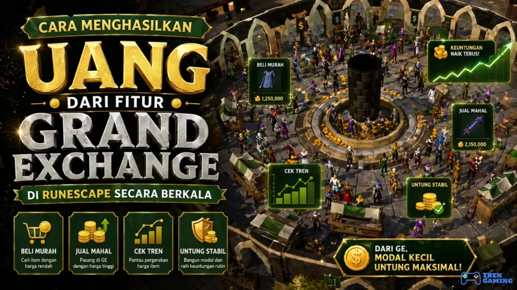 Cara Menghasilkan Uang dari Fitur Grand Exchange di RuneScape Secara Berkala
