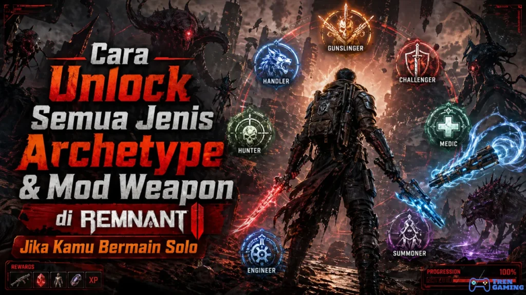 Cara Unlock Semua Jenis Archetype & Mod Weapon di Remnant II Jika Kamu Bermain Solo