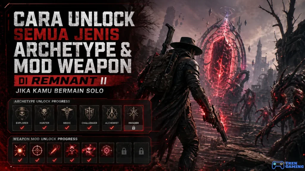 Cara Unlock Semua Jenis Archetype & Mod Weapon di Remnant II Jika Kamu Bermain Solo