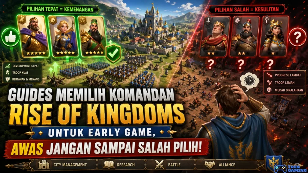 Guides Memilih Komandan Rise of Kingdoms untuk Early Game, Awas Jangan Sampai Salah Pilih!