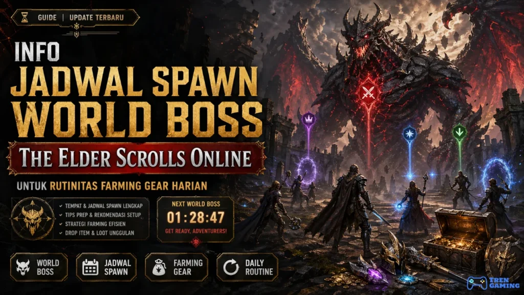 Info Jadwal Spawn World Boss The Elder Scrolls Online untuk Rutinitas Farming Gear Harian
