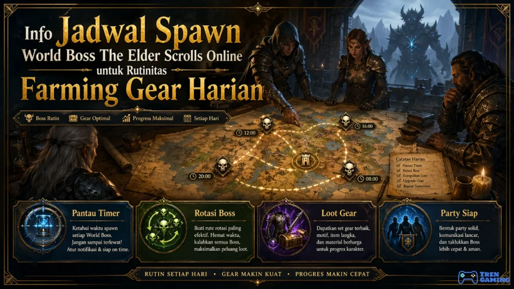 Info Jadwal Spawn World Boss The Elder Scrolls Online untuk Rutinitas Farming Gear Harian