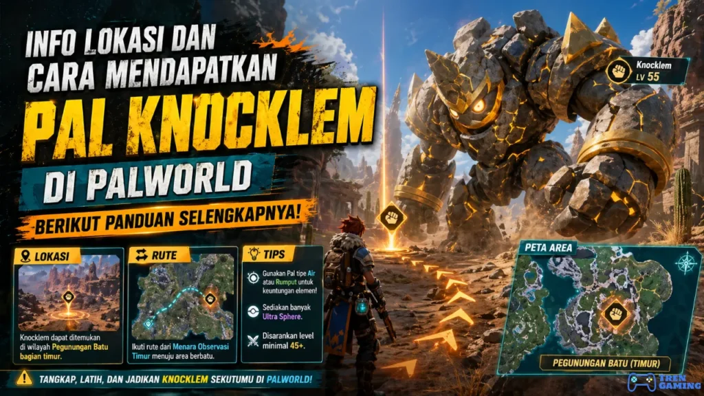 Info Lokasi dan Cara Mendapatkan Pal Knocklem di Palworld, Berikut Panduan Selengkapnya!