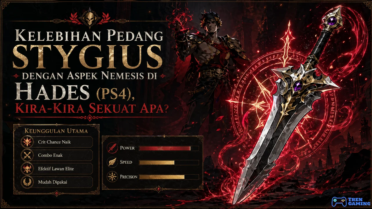 Kelebihan Pedang Stygius dengan Aspek Nemesis di Hades (PS4), Kira-Kira Sekuat Apa?