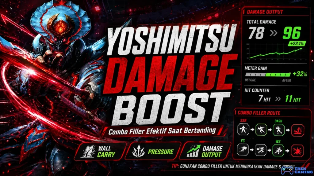 Keunggulan Combo Filler Yoshimitsu Dalam Meningkatkan Output Damage Saat Bertanding