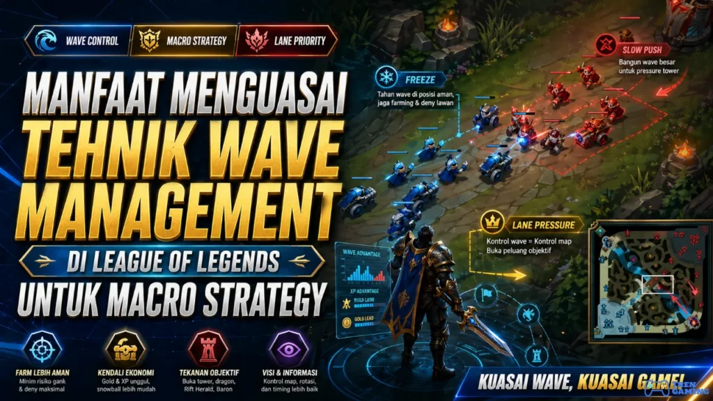 Manfaat Menguasai Tehnik Wave Management League of Legends untuk Macro Strategy