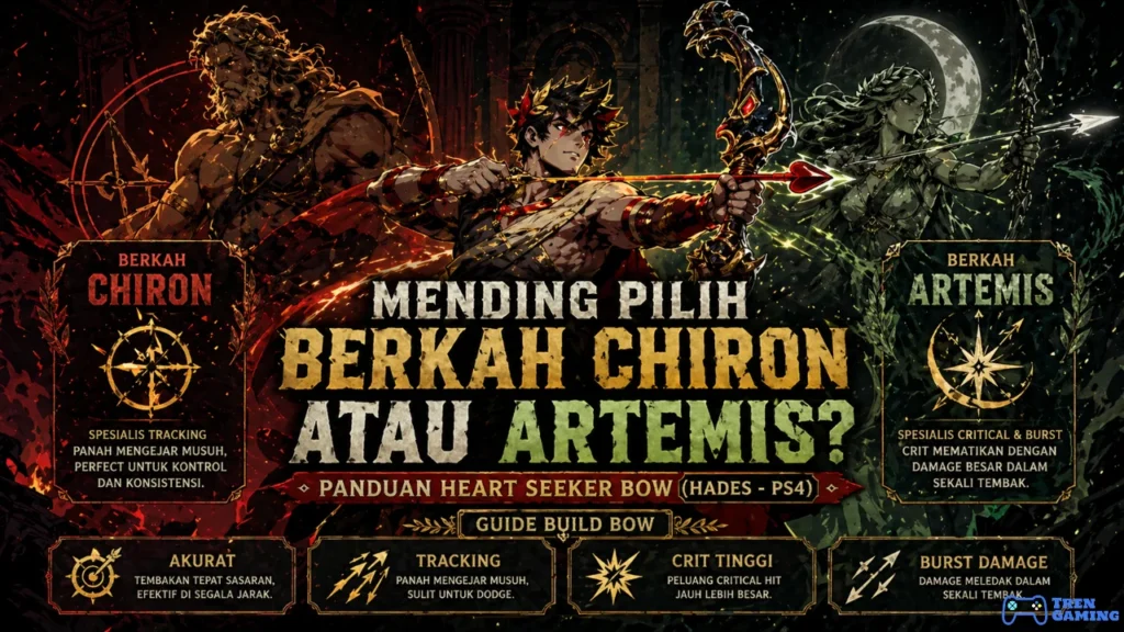 Mending Pilih Berkah Chiron atau Artemis Buat Heart Seeker Bow (Hades - PS4)?
