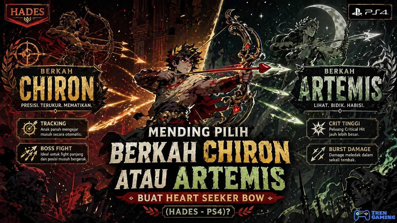 Mending Pilih Berkah Chiron atau Artemis Buat Heart Seeker Bow (Hades - PS4)?