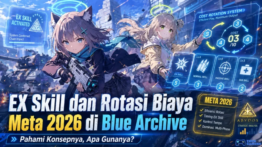 Pahami Konsep EX Skill dan Rotasi Biaya (Meta 2026) di Blue Archive, Apa Gunanya?