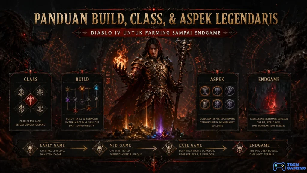 Panduan Build, Class, & Aspek Legendaris Diablo IV untuk Farming Sampai Endgame
