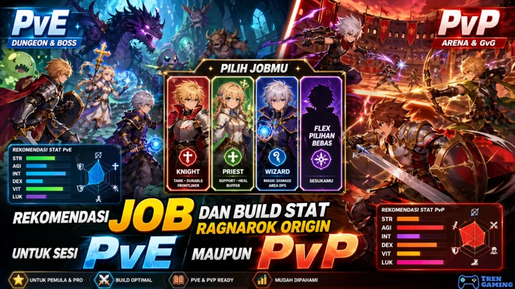 Rekomendasi Job dan Build Stat Ragnarok Origin untuk Sesi PvE Maupun PvP