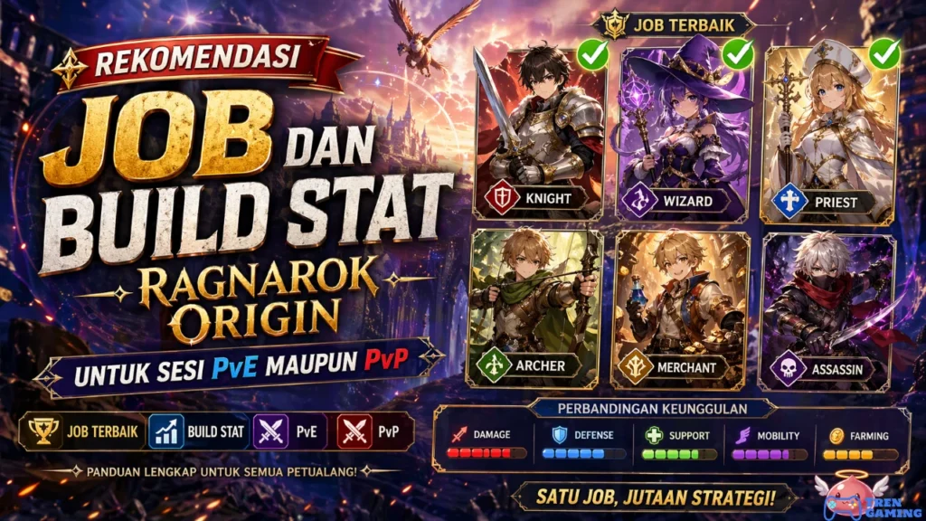 Rekomendasi Job dan Build Stat Ragnarok Origin untuk Sesi PvE Maupun PvP