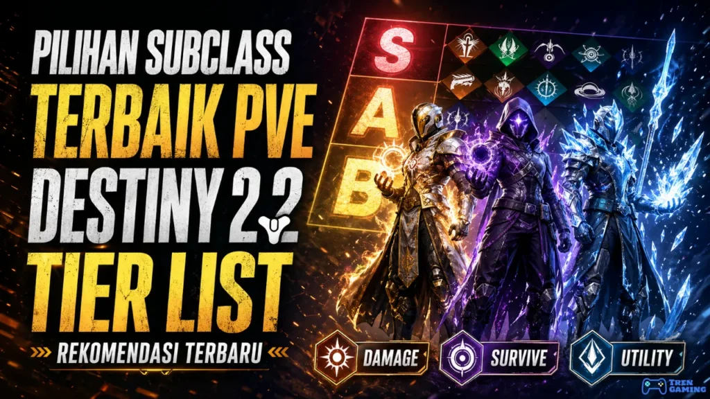 Rekomendasi Pilihan Subclass Terbaik untuk Konten PvE Destiny 2, Berikut Tier List Terbarunya!