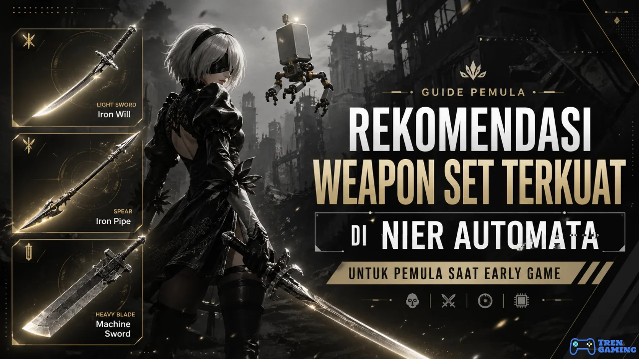 Rekomendasi Weapon Set Terkuat di NieR Automata untuk Pemula Saat Early Game