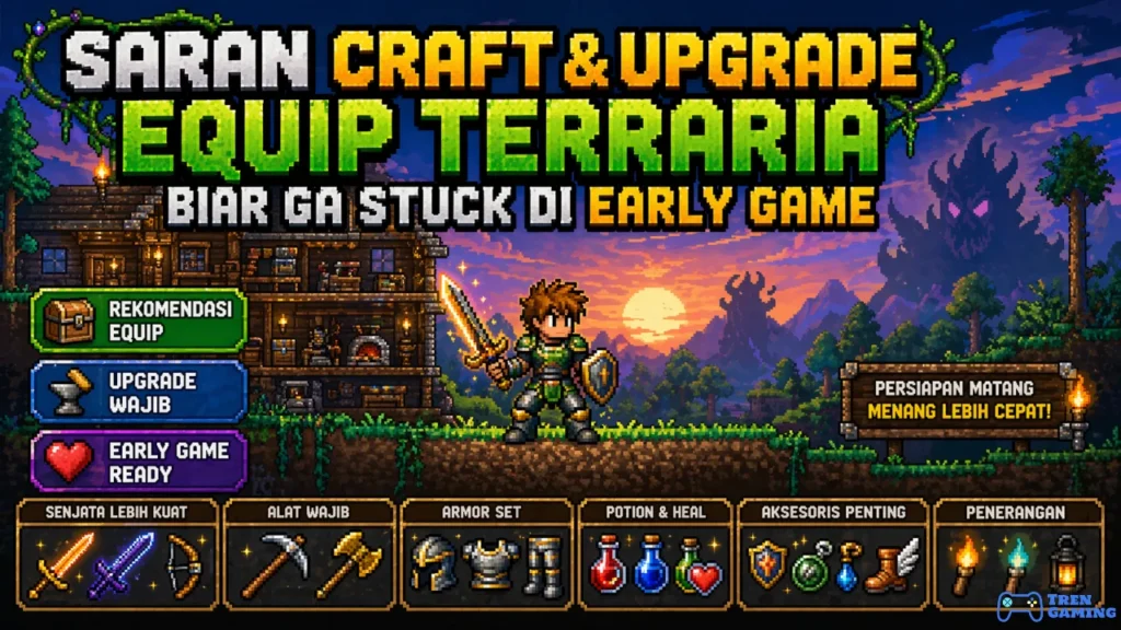 Saran Craft & Upgrade Equip Terraria Biar Ga Stuck di Early Game