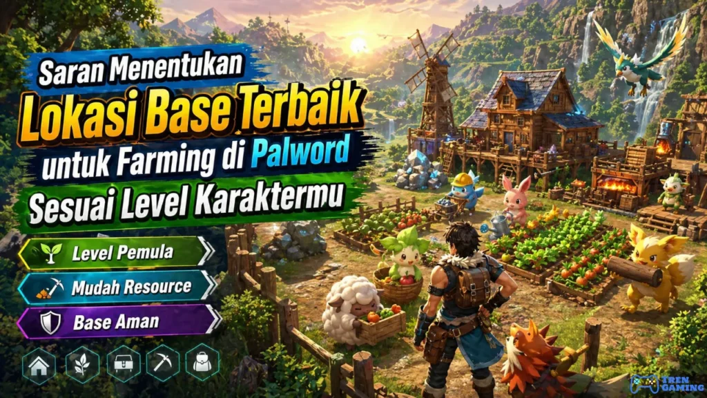 Saran Menentukan Lokasi Base Terbaik untuk Farming di Palword Sesuai Level Karaktermu