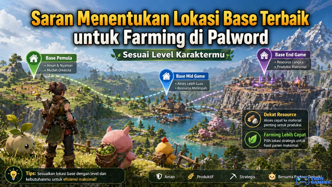 Saran Menentukan Lokasi Base Terbaik untuk Farming di Palword Sesuai Level Karaktermu