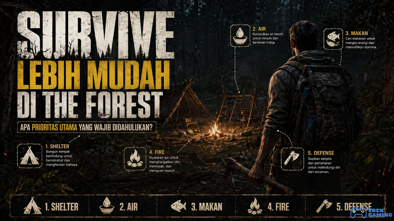 Survive Lebih Mudah di The Forest, Apa Prioritas Utama yang Wajib Didahulukan?