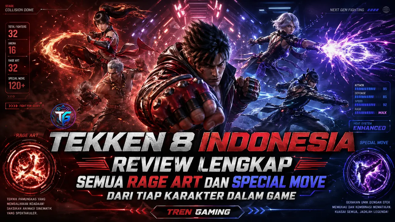 Tekken 8 Indonesia Review Lengkap Semua Rage Art dan Special Move dari Tiap Karakter dalam Game