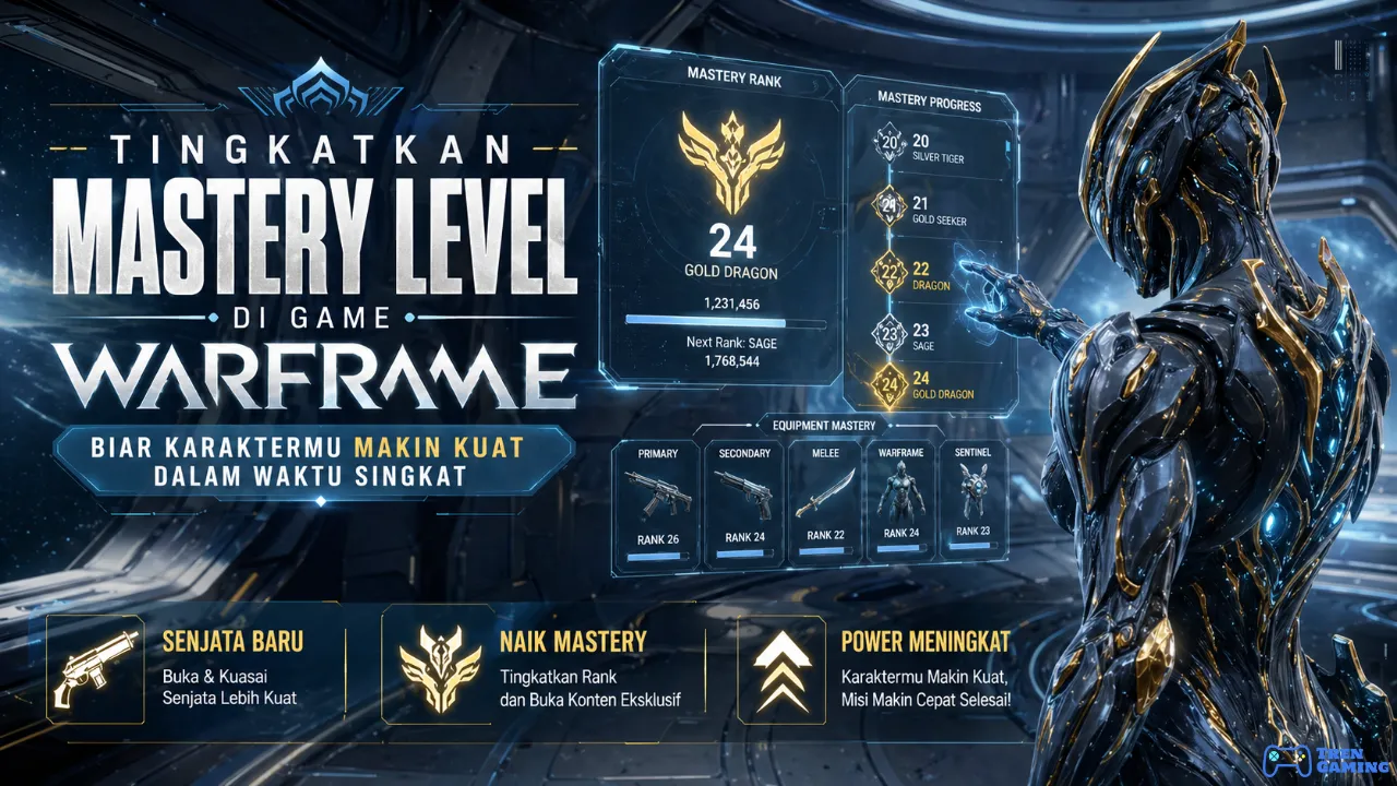 Tingkatkan Mastery Level di Game Warframe Biar Karaktermu Makin Kuat Dalam Waktu Singkat