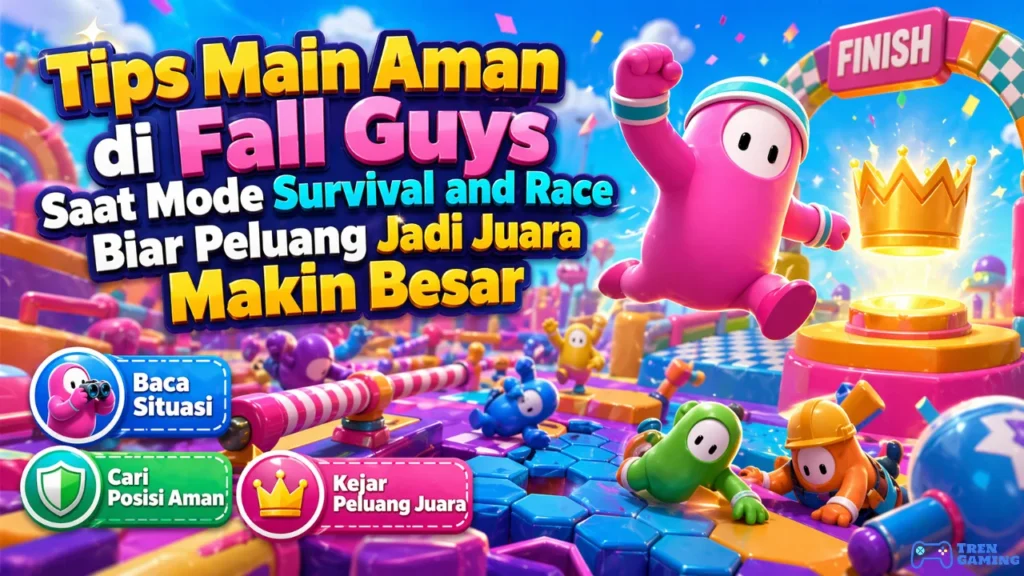 Tips Main Aman di Fall Guys Saat Mode Survival and Race Biar Peluang Jadi Juara Makin Besar