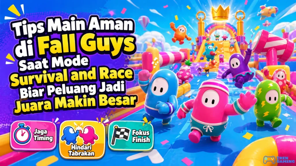 Tips Main Aman di Fall Guys Saat Mode Survival and Race Biar Peluang Jadi Juara Makin Besar