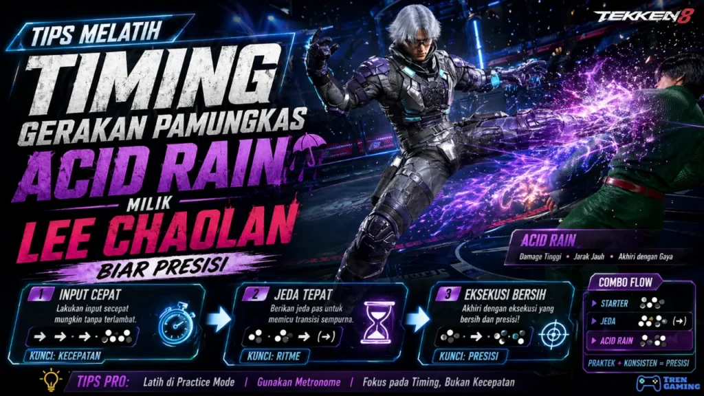 Latih Timing Gerakan Pamungkas Acid Rain Milik Lee Chaolan Biar Presisi
