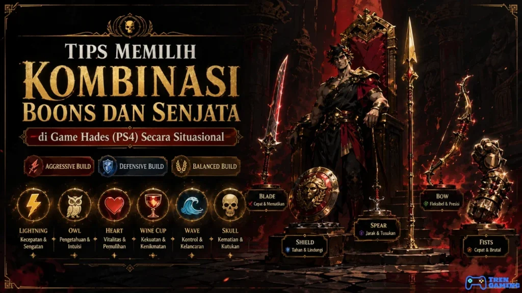 Tips Memilih Kombinasi Boons dan Senjata di Game Hades (PS4) Secara Situasional