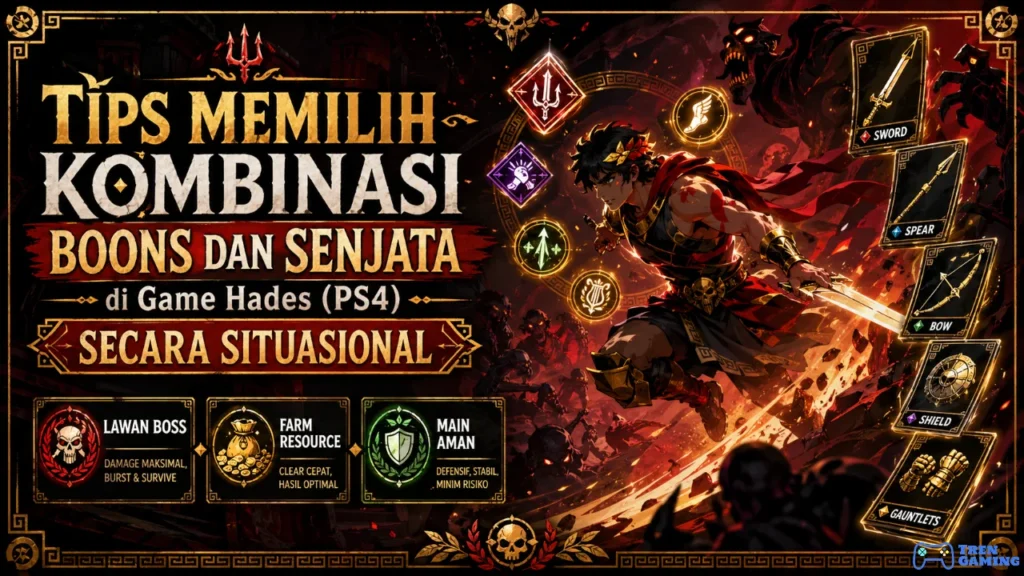 Tips Memilih Kombinasi Boons dan Senjata di Game Hades (PS4) Secara Situasional