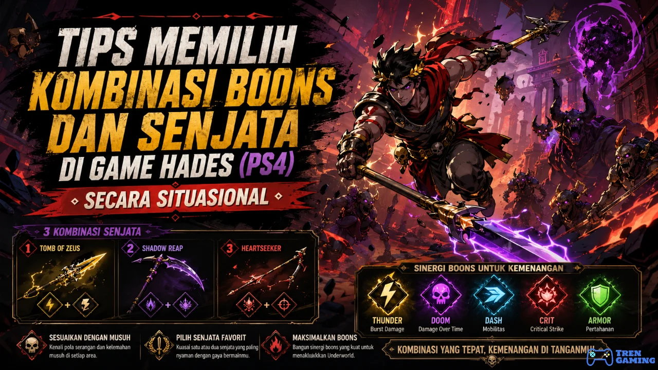 Tips Memilih Kombinasi Boons dan Senjata di Game Hades (PS4) Secara Situasional