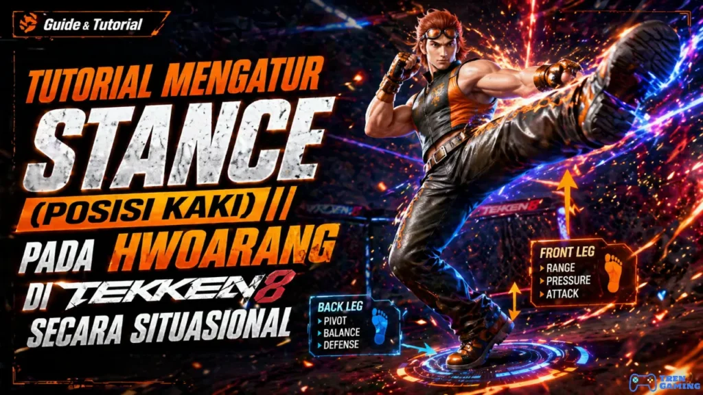 Tutorial Mengatur Stance (Posisi Kaki) Pada Hwoarang di Tekken 8 Secara Situasional