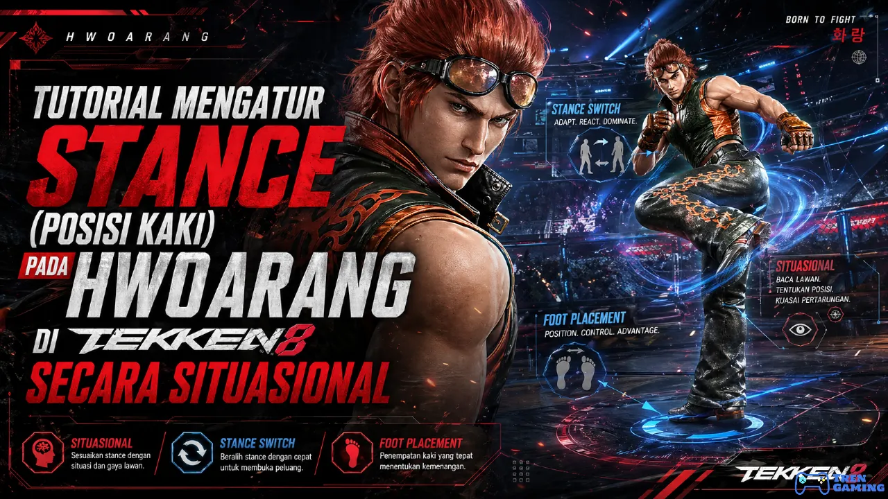 Tutorial Mengatur Stance (Posisi Kaki) Pada Hwoarang di Tekken 8 Secara Situasional