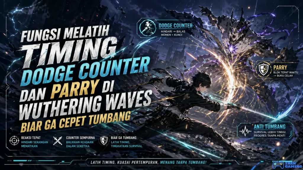 Wuthering Waves Fungsi Melatih Timing Dodge Counter dan Parry Biar Ga Cepet Tumbang