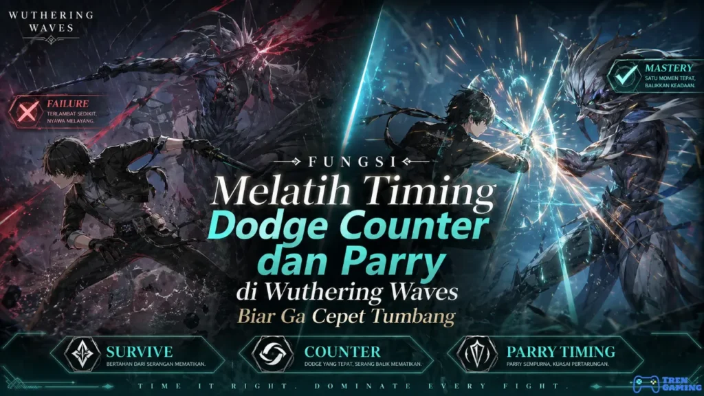 Wuthering Waves Fungsi Melatih Timing Dodge Counter dan Parry Biar Ga Cepet Tumbang