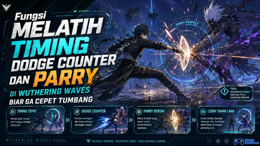 Wuthering Waves Fungsi Melatih Timing Dodge Counter dan Parry Biar Ga Cepet Tumbang