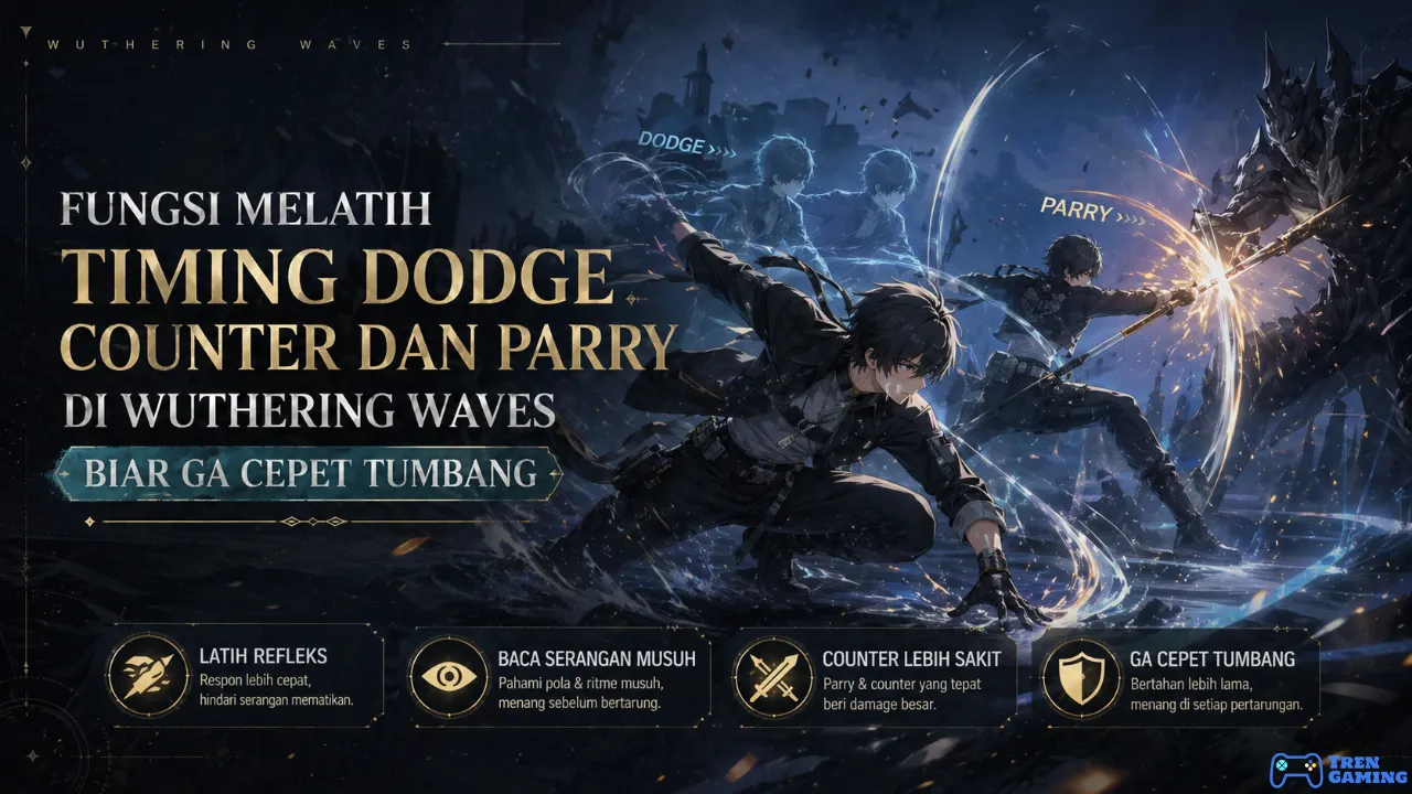 Wuthering Waves Fungsi Melatih Timing Dodge Counter dan Parry Biar Ga Cepet Tumbang