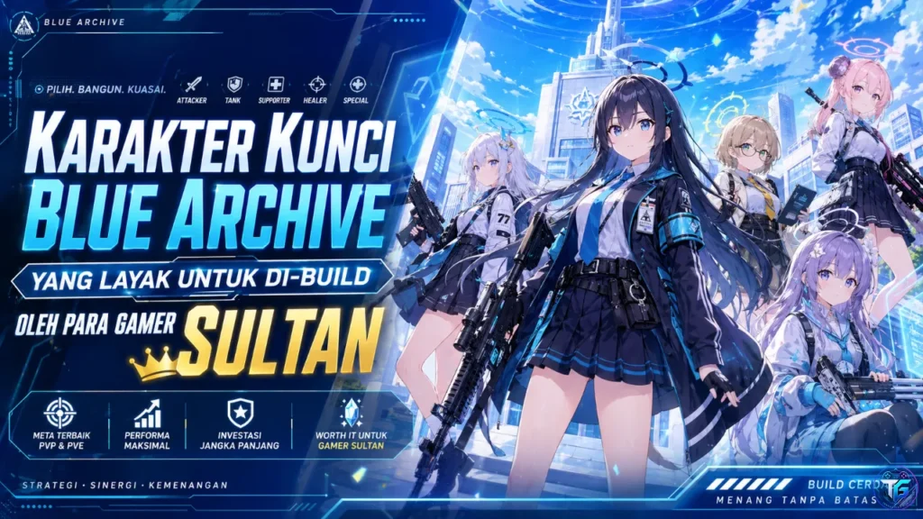 Karakter Kunci Blue Archive yang Layak untuk di-build oleh Para Gamer Sultan