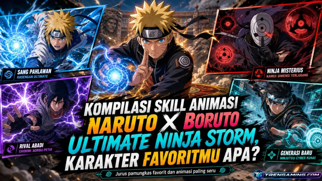 Kompilasi Skill Animasi Naruto X Boruto Ultimate Ninja Storm, Karakter Favoritmu Apa?
