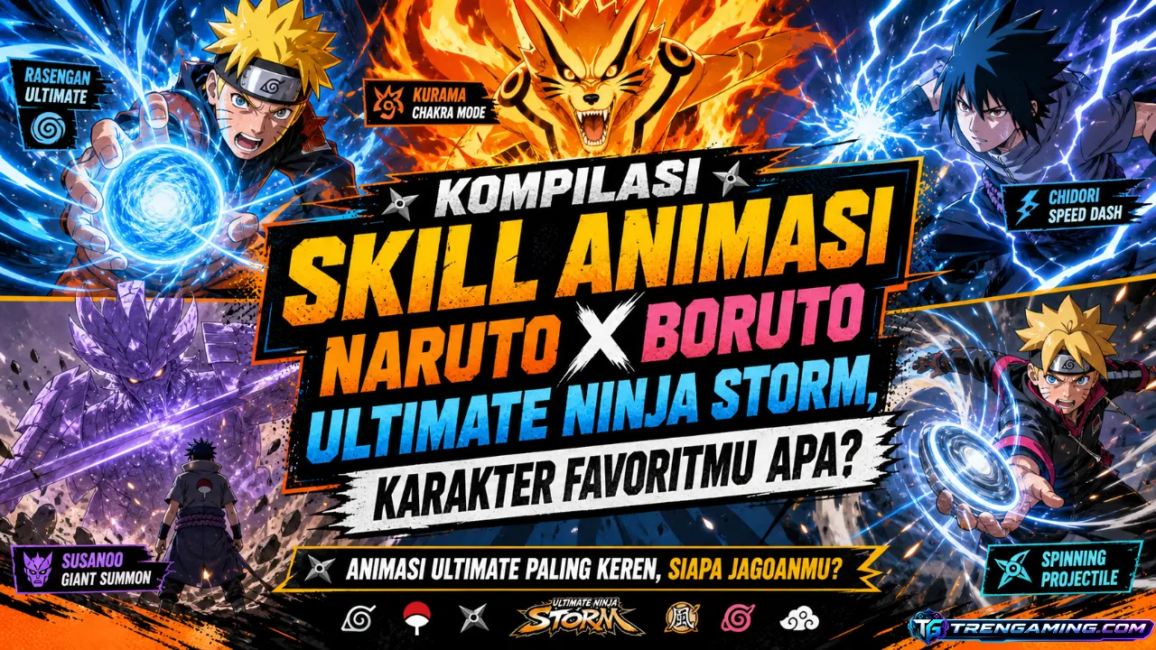 Kompilasi Skill Animasi Naruto X Boruto Ultimate Ninja Storm, Karakter Favoritmu Apa?