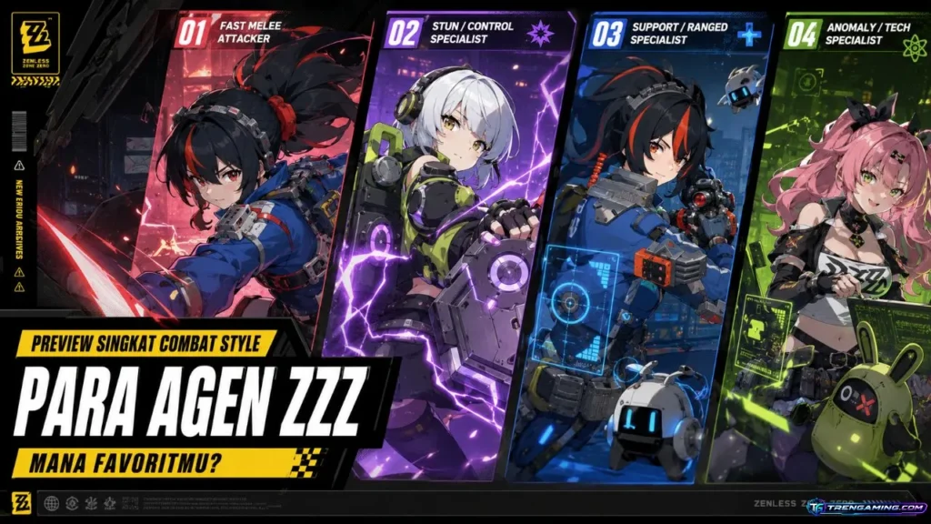 Preview Singkat Combat Style Para Agen Zenless Zone Zero (ZZZ), Mana Favoritmu?