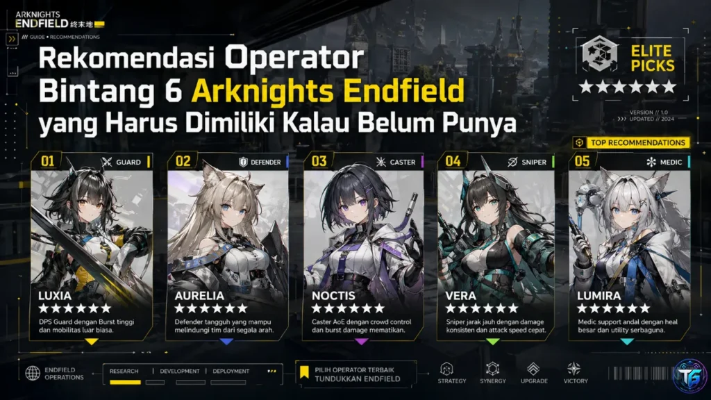 Rekomendasi Operator Bintang 6 Arknights Endfield yang Wajib Dimiliki Kalau Belum Punya