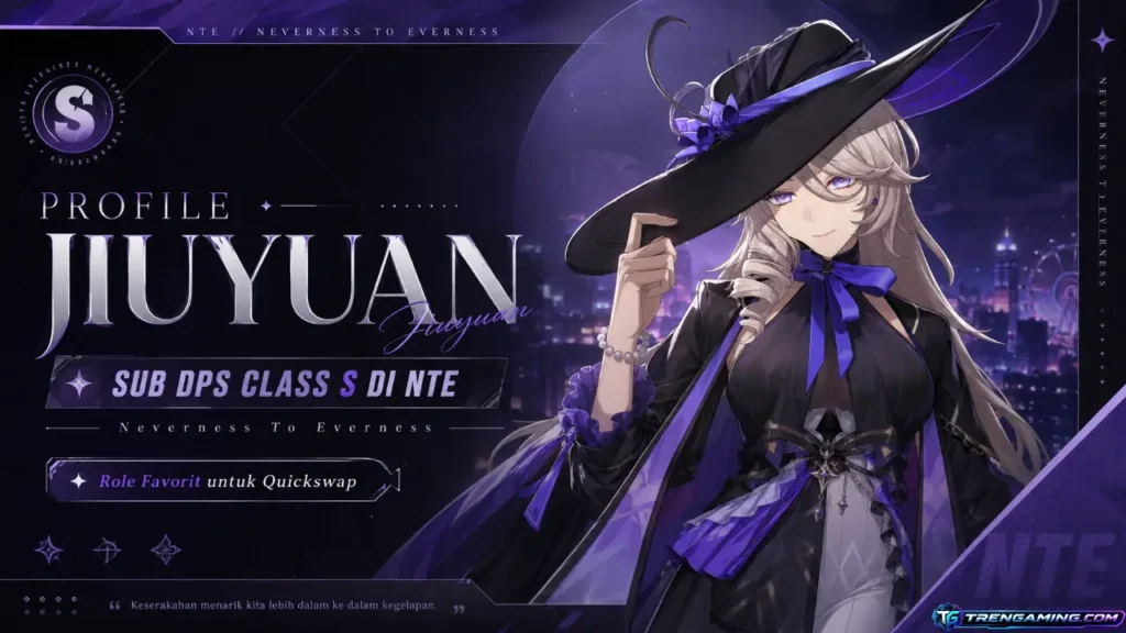 Profile Jiuyuan: Sub DPS Class S di NTE (Neverness To Everness)